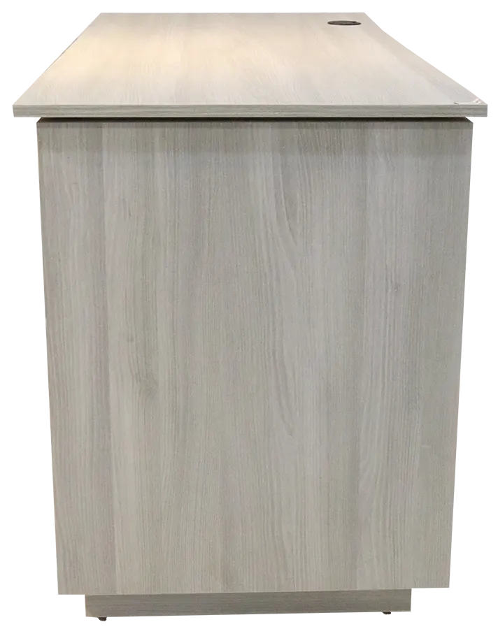 مكتب ايكون خشبي مزود بشاسيه معدن ، 60X140 سم ، بيج