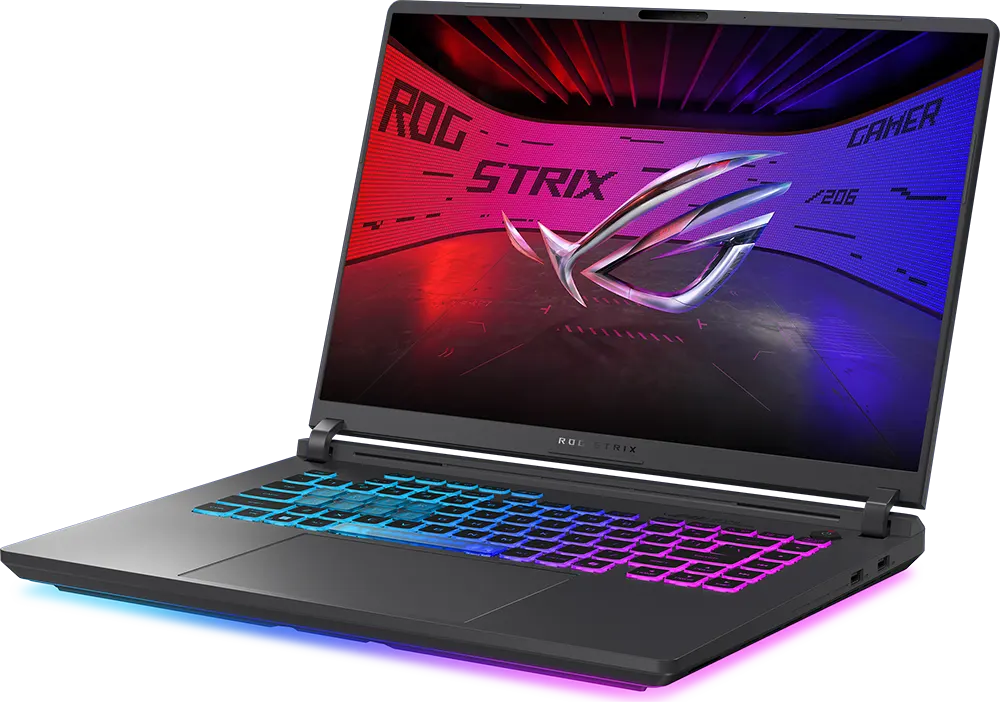 Asus Laptop ROG Strix G16 G615LM-RV009W Intel® Core™ Ultra Arrow Lake 9 275HX, 16GB RAM, 1TB SSD Hard Disk, NVIDIA GeForce RTX™ 5060 8GB, 16" WQXGA Display, Windows 11 Home, Grey