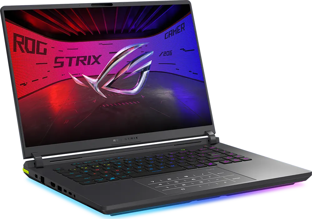 Asus Laptop ROG Strix G16 G615LM-RV009W Intel® Core™ Ultra Arrow Lake 9 275HX, 16GB RAM, 1TB SSD Hard Disk, NVIDIA GeForce RTX™ 5060 8GB, 16" WQXGA Display, Windows 11 Home, Grey