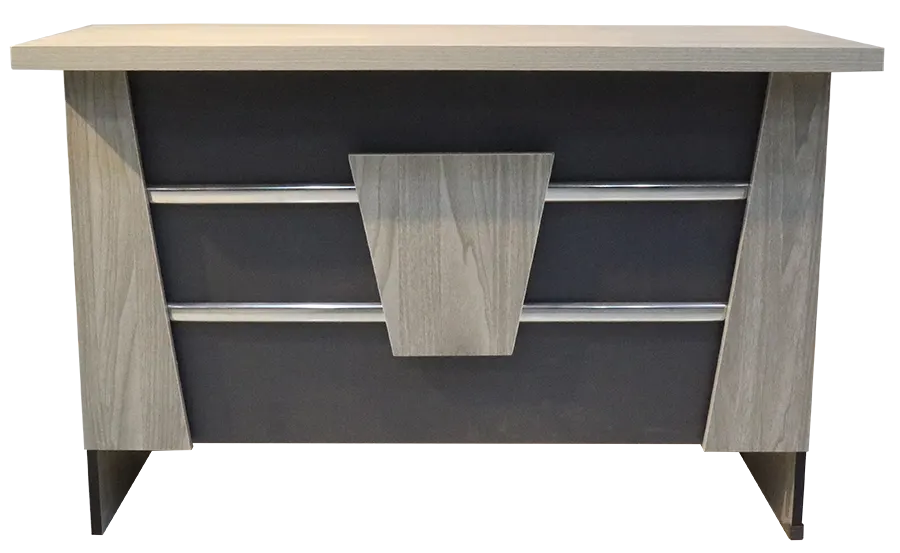 مكتب خشبي ، 120 سم ، واجهه 2 ماسورة ، متعدد الالوان