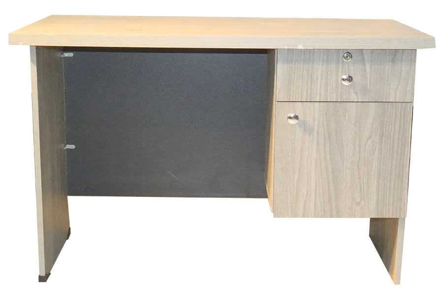 مكتب خشبي ، 120 سم ، واجهه 2 ماسورة ، متعدد الالوان