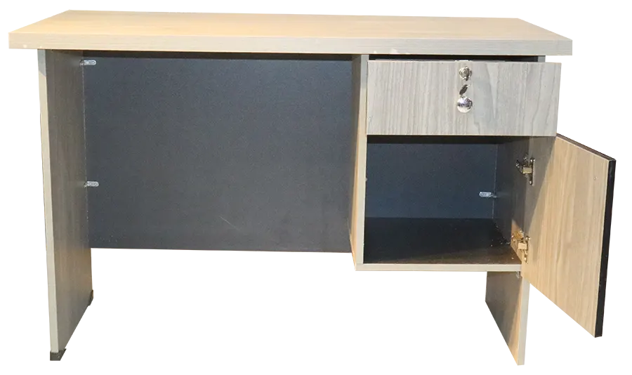 مكتب خشبي ، 120 سم ، واجهه 2 ماسورة ، متعدد الالوان