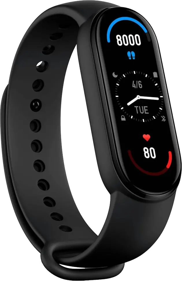 Xiaomi Mi Smart Band 6, Bluetooth 5.0, 1.56 Inch Touch Screen, Water Resistant, Battery Life Up to 14 Days, Black