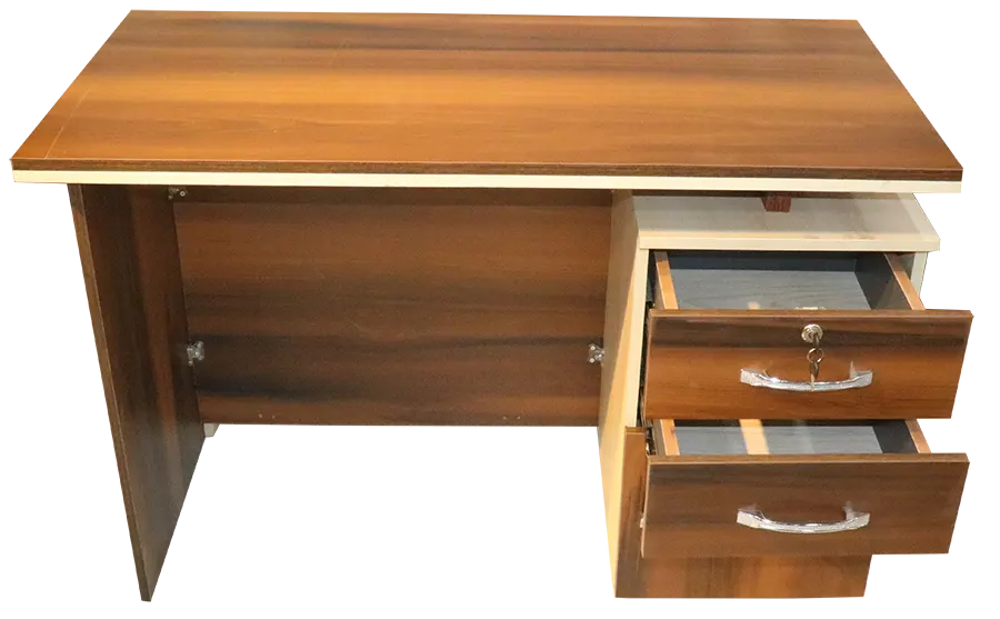 مكتب خشبي وش اركت ، 120 سم ، CNC ، متعدد الالوان