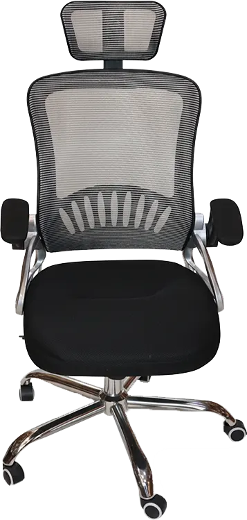 Imported modified office chair, movable armrests, white x black
