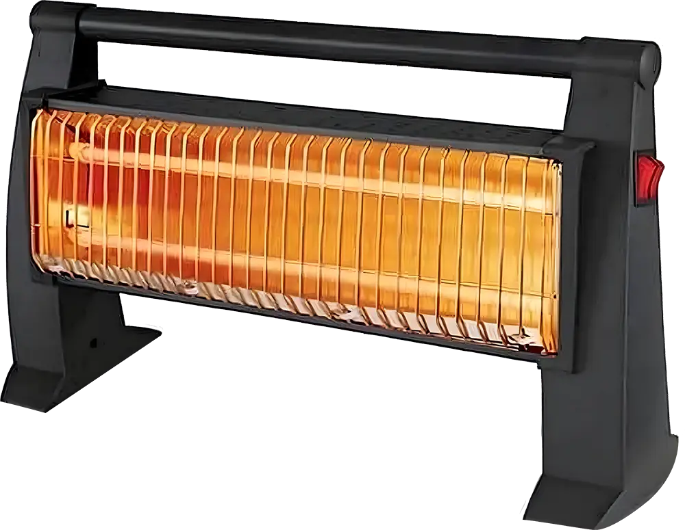 دفاية كهربائية هالوجين أي هوم، 1500 وات، 3 شمعة، أسود، موديل KI-2820