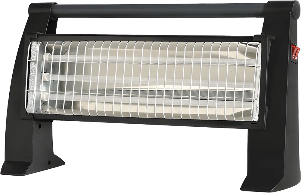 دفاية كهربائية هالوجين أي هوم، 1500 وات، 3 شمعة، أسود، موديل KI-2820