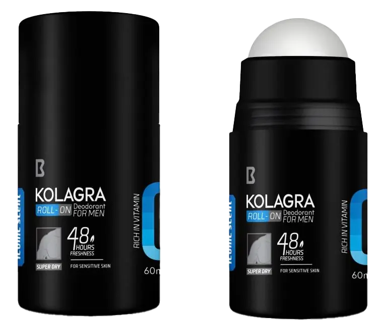 Kolagra Roll On Deodorant For Men Iconic Scent, 60 Ml