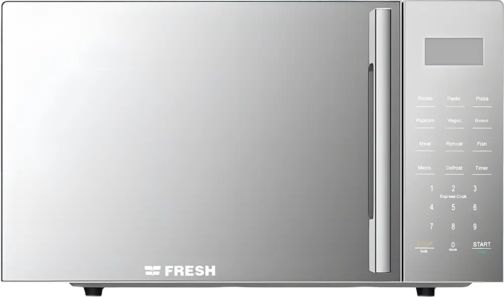 ميكروويف فريش 25 لتر، 850 وات، شاشة تاتش ديجيتال، لون فضي، موديل FMW-25KC-SW