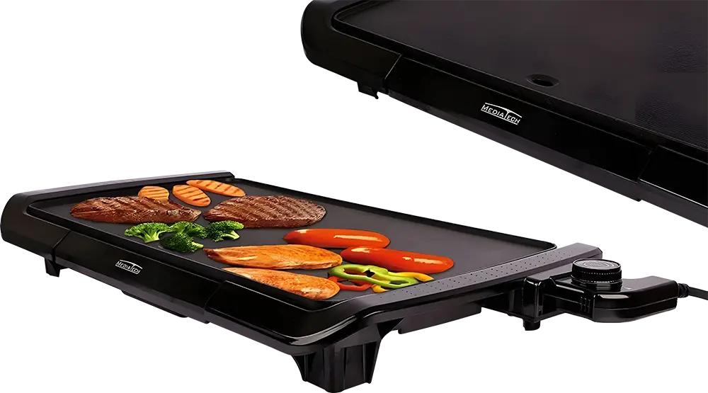 شواية كهربا ميديا تيك، 2000 وات، أسود، MT-F20B