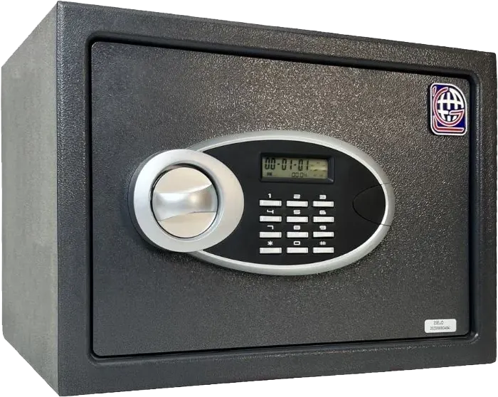 خزنة نقود إلكترونية للفنادق إل جي، قفل رقمي، مفتاح طوارئ، 25×35×25 سم، EUD 25