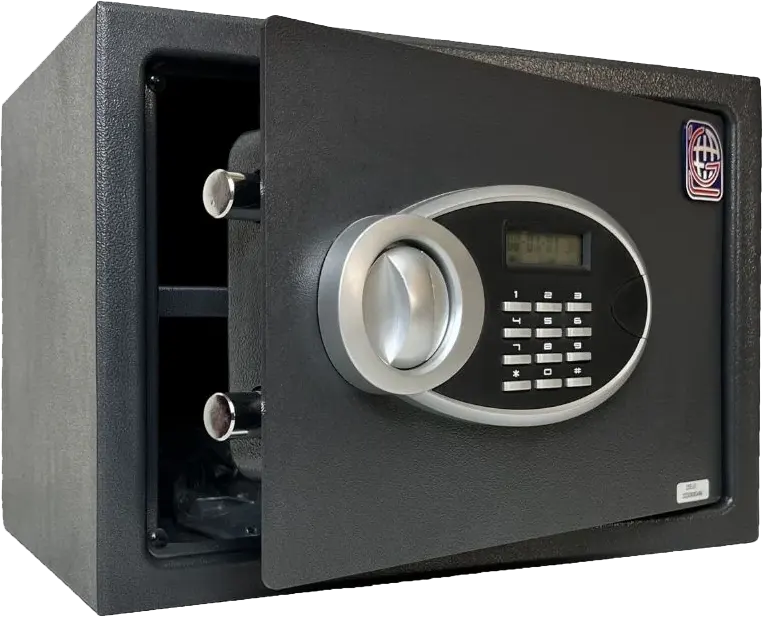 خزنة نقود إلكترونية للفنادق إل جي، قفل رقمي، مفتاح طوارئ، 25×35×25 سم، EUD 25