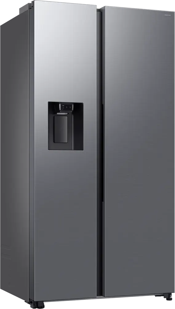 ثلاجة سايد باي سايد سامسونج Bespoke AI نوفروست، سعة 640 لتر، انفرتر، بحنفية، واي فاي،  صانع ثلج تلقائي، اللون اينوكس، RS70F64KAT-MR