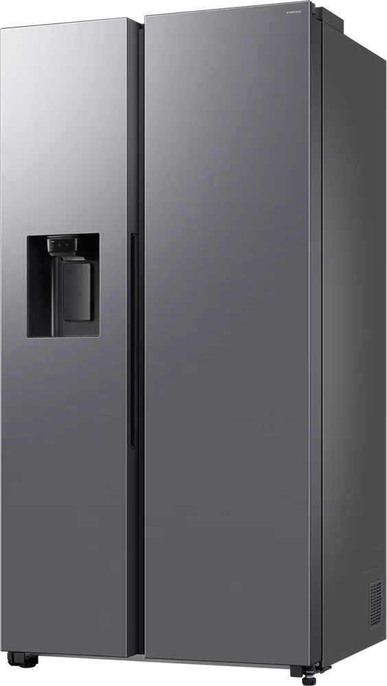 ثلاجة سايد باي سايد سامسونج Bespoke AI نوفروست، سعة 640 لتر، انفرتر، بحنفية، واي فاي،  صانع ثلج تلقائي، اللون اينوكس، RS70F64KAT-MR