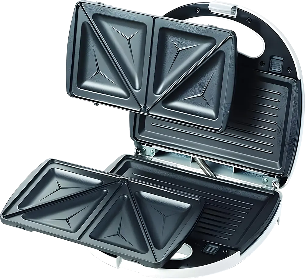 Kenwood Sandwich and Grill Maker, 2 Slices, 750 Watt, White, SMP01
