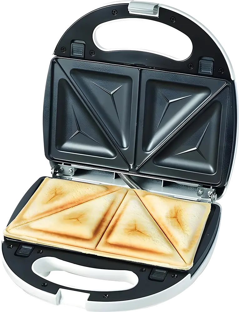 Kenwood Sandwich and Grill Maker, 2 Slices, 750 Watt, White, SMP01