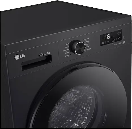 غسالة ال جي فول اوتوماتيك ، 9 كيلو ، 1400لفة  ، واي فاي ، موتور دفع مباشر ، اسود ، F4Y2VYGYX
