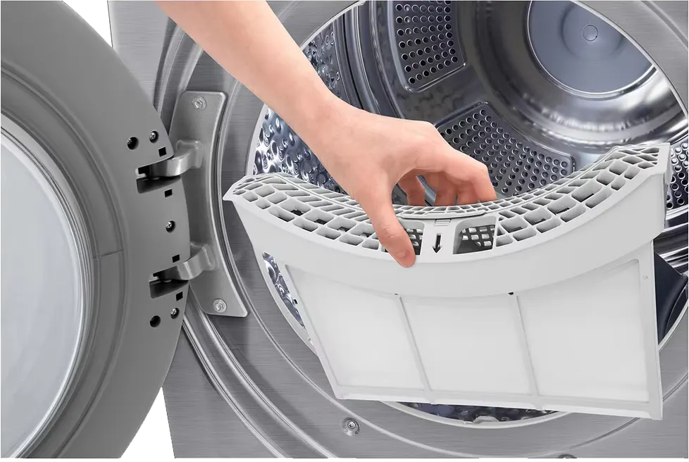 LG clothes dryer,, 18kg Capacity, Digital Display, Inverter Motor, Dual Filter, Wi-Fi, Silver, RH18U8EVCW