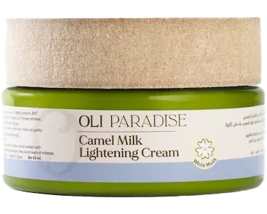 كريم تفتيح البشرة حليب الابل بالمسك الابيض من اولي باراديس، 60 مل