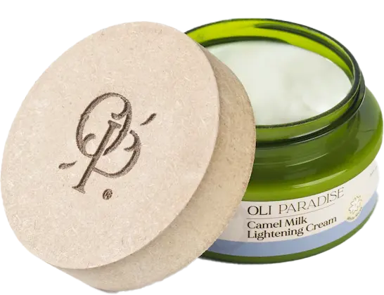 كريم تفتيح البشرة حليب الابل بالمسك الابيض من اولي باراديس، 60 مل