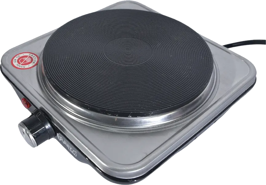 بوتاجاز مسطح فلامنجو، 1 عين، كهرباء، 1000 وات، ستانلس ستيل