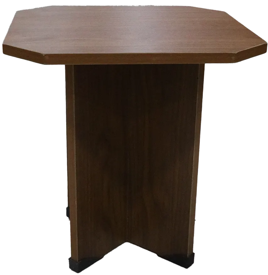 Wooden table, 40x40, multi-colored