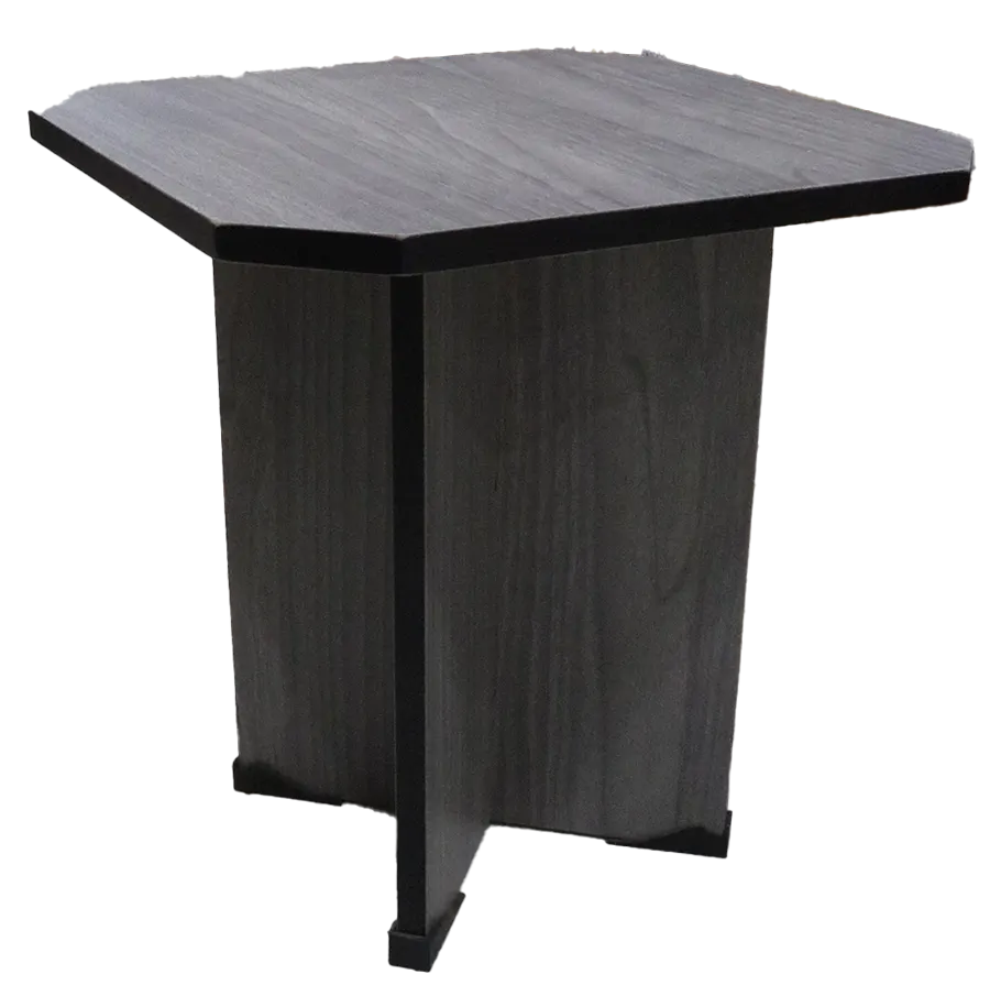 Wooden table, 40x40, multi-colored