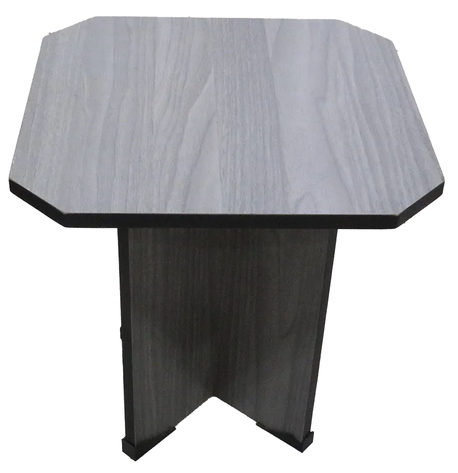 Wooden table, 40x40, multi-colored