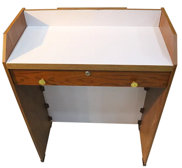 كاونتر كاشير خشب واحد درج مقاس 80 سم