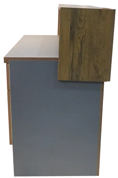 كاونتر خشب ، 120سم  ، وش بني