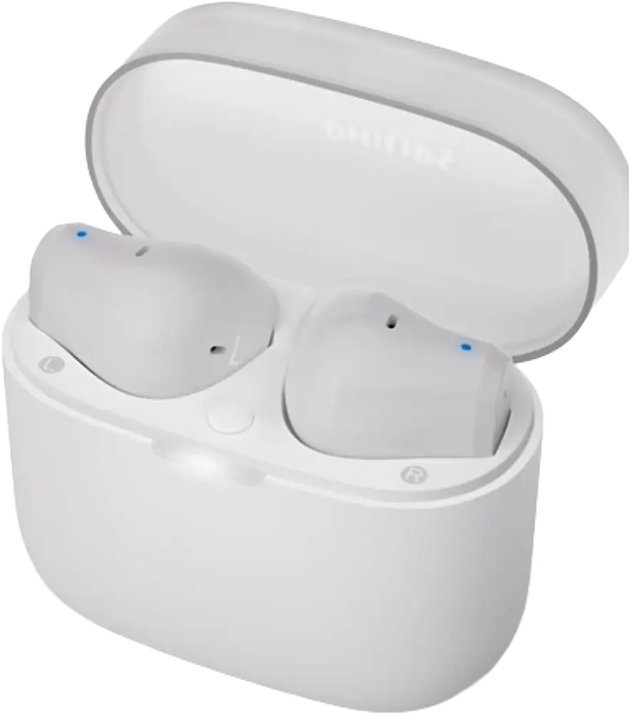 Philips Series 2000 Wireless Earbuds, Bluetooth 5.3, IPX4 Water Resistance, Up to 28 Hour Playtime, White, TAT2139WT-97