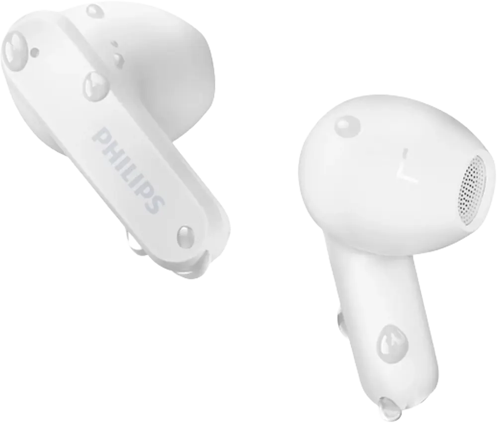 Philips Series 2000 Wireless Earbuds, Bluetooth 5.3, IPX4 Water Resistance, Up to 28 Hour Playtime, White, TAT2139WT-97