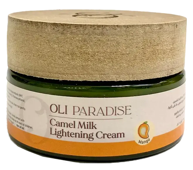 كريم تفتيح البشرة حليب الابل بالمانجو من اولي باراديس، 60 مل