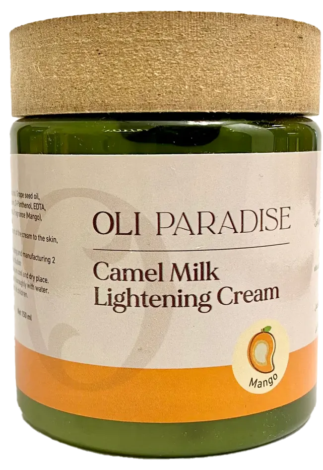 كريم تفتيح البشرة حليب الابل بالمانجو من اولي باراديس، 150 مل