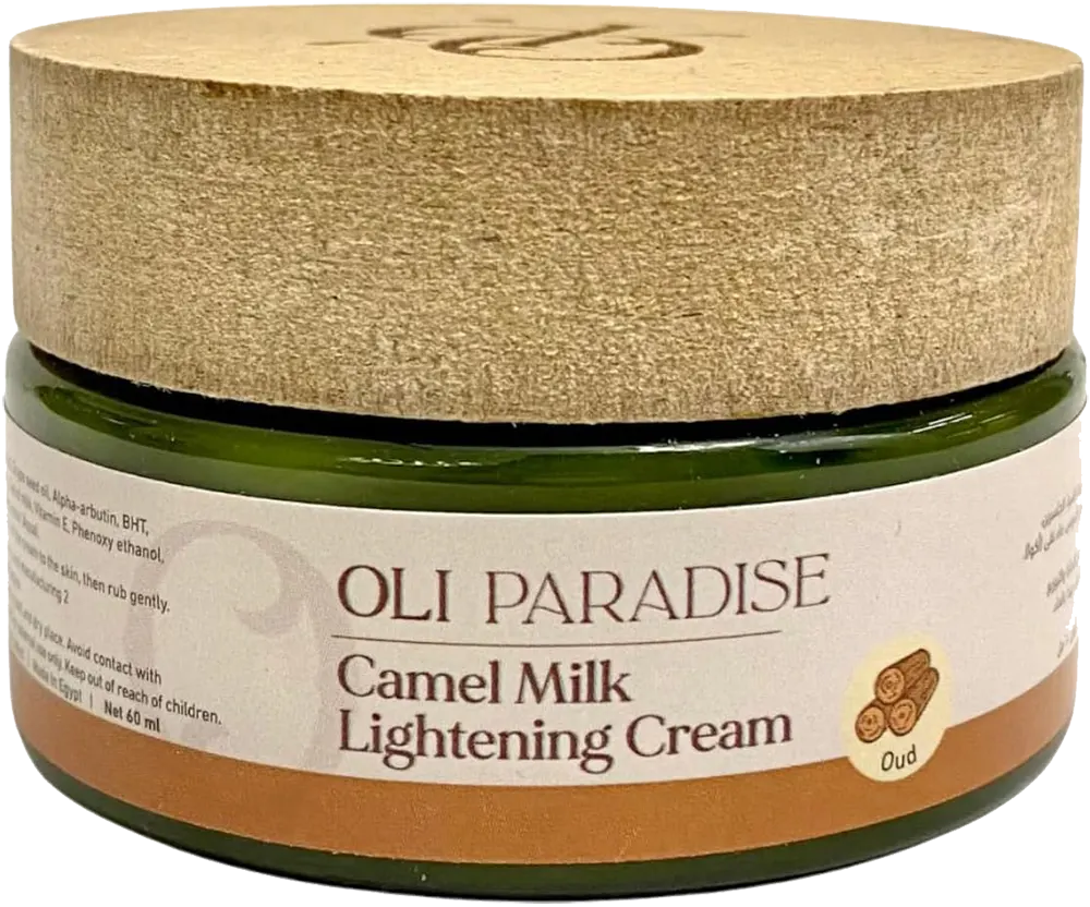 كريم تفتيح البشرة حليب الابل بالعود من اولي باراديس، 60 مل
