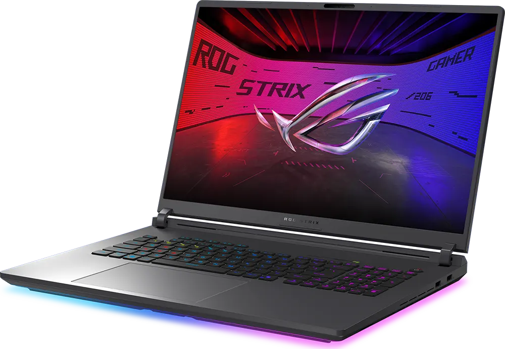 لاب توب اسوس روج سترايكس جي 18 (2025) G815LW-S9033W معالج Intel® Core™ Ultra 9 275HX ، رامات 32 جيجابايت، هارد ديسك 1 تيرابايت SSD، كارت شاشة نفيديا جي فورس RTX™ 5080 سعة 16 جيجابايت، شاشة 18 بوصة دقة WQXGA، ويندوز 11 هوم، رمادي