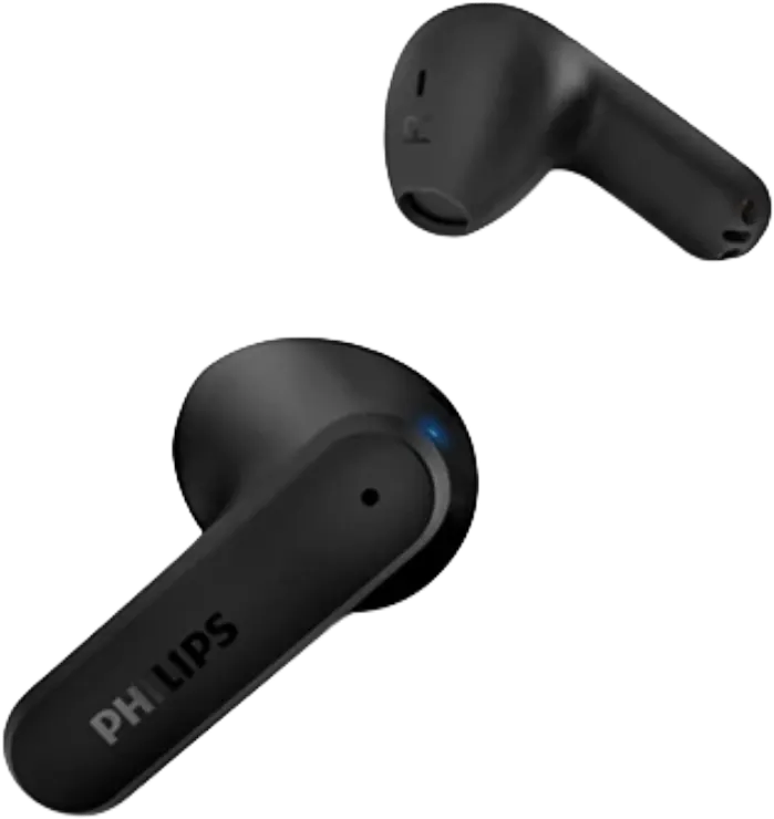 سماعات أذن لاسلكية من فيليبس سيريس 2000، بلوتوث 5.3، مقاومة للماء IPX4، مدة تشغيل تصل إلى 28 ساعة، أسود، TAT2139BK-97