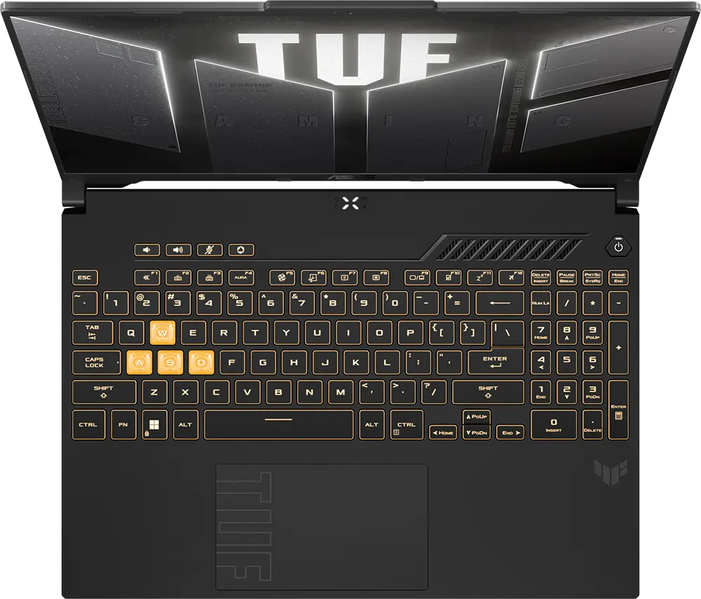 لاب توب اسوس للألعاب TUF F16 FX607VJ-RL165W، معالج Intel® Core™ 5 210H، رامات 16 جيجابايت، هارد ديسك 512 جيجابايت SSD، شاشة WUXGA 16 بوصة، كارت شاشة نيفيديا جي فورس RTX™ 3050 سعة 6 جيجابايت، ويندوز 11 هوم، ميشا رمادي