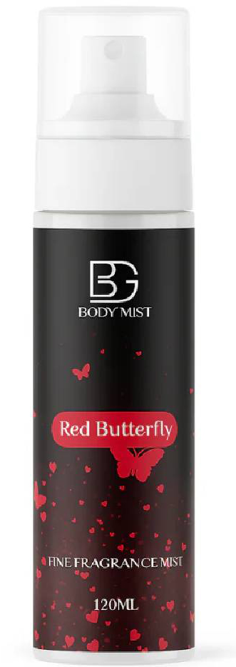 Bg Body Mist Red Butterfly ,120ml