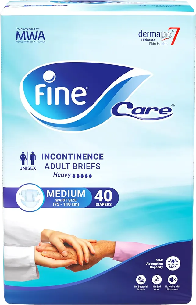 حفاضات فاين كير لكبار السن مقاس وسط، 40 حفاضة
