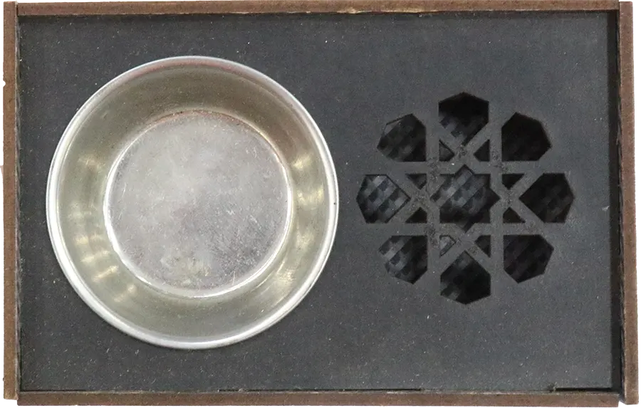 A Prayer Rug With A Floral Pattern tahadu , With A Quran And An Incense Burner