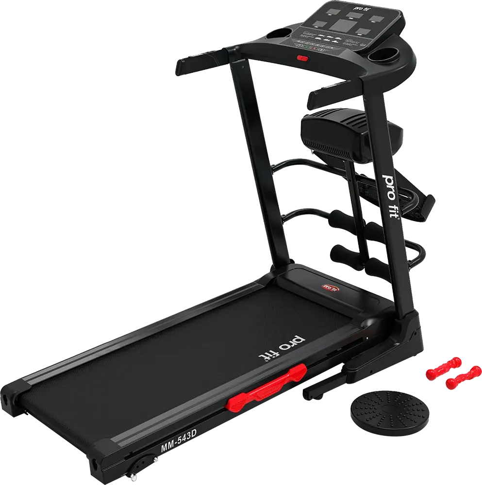 مشاية رياضية بروفيت، 120 كيلو، شاشة رقمية، اسود، موديل MM-543D