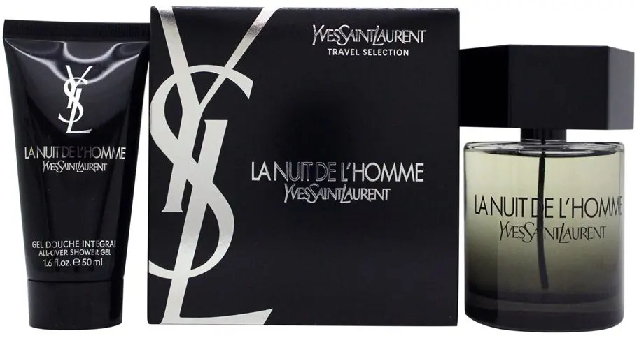 Yves Saint Laurent La Nuit De L'homme Set For Men Edt, 100 Ml + Shower Gel, 50 Ml