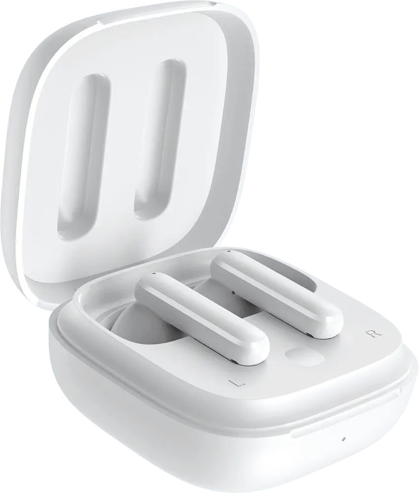 QCY T13 ANC Wireless Earphones, Bluetooth 5.3, Active Noise Cancellation, 30 Hour Playtime, White, BH22DT10A