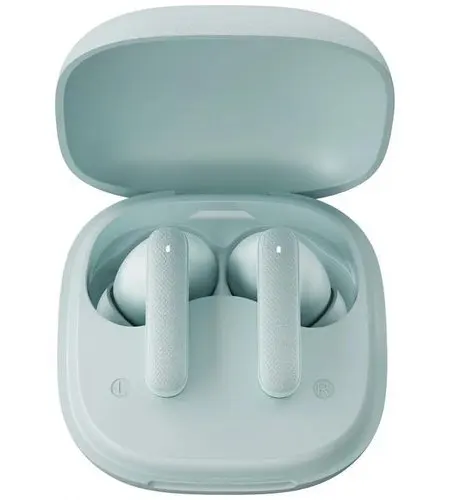 سماعة اذن لاسلكية كيو سي واي T43، بلوتوث 5.3، خاصية تقليل الضوضاء، وقت تشغيل 35 ساعة، أزرق فاتح، BH24QT43A