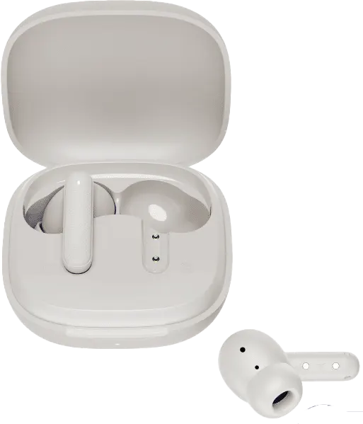 سماعة اذن لاسلكية كيو سي واي T43، بلوتوث 5.3، خاصية تقليل الضوضاء، وقت تشغيل 35 ساعة، رمادي، BH24QT43A