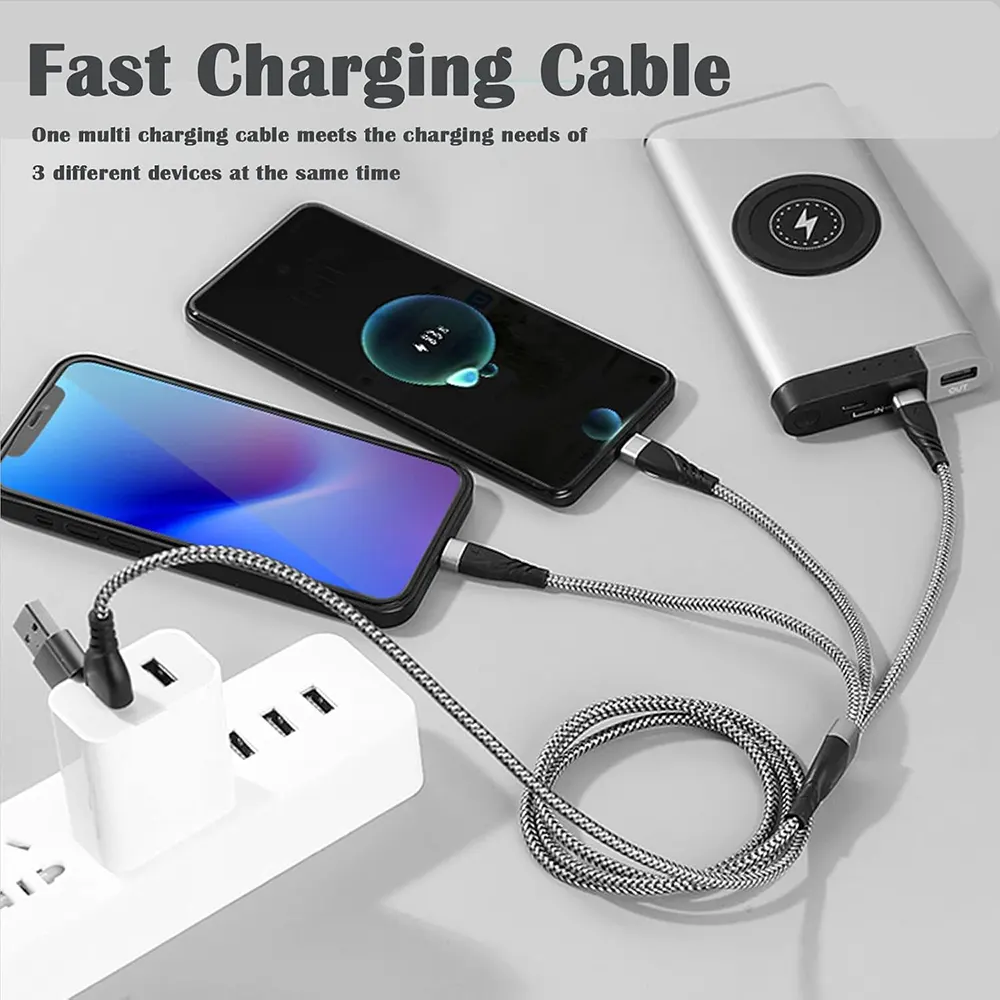 Riversong INFINITY 08 Fast Charging Cable, 60W Charging Power, 1.2m, 5 in 1, Gray, C60