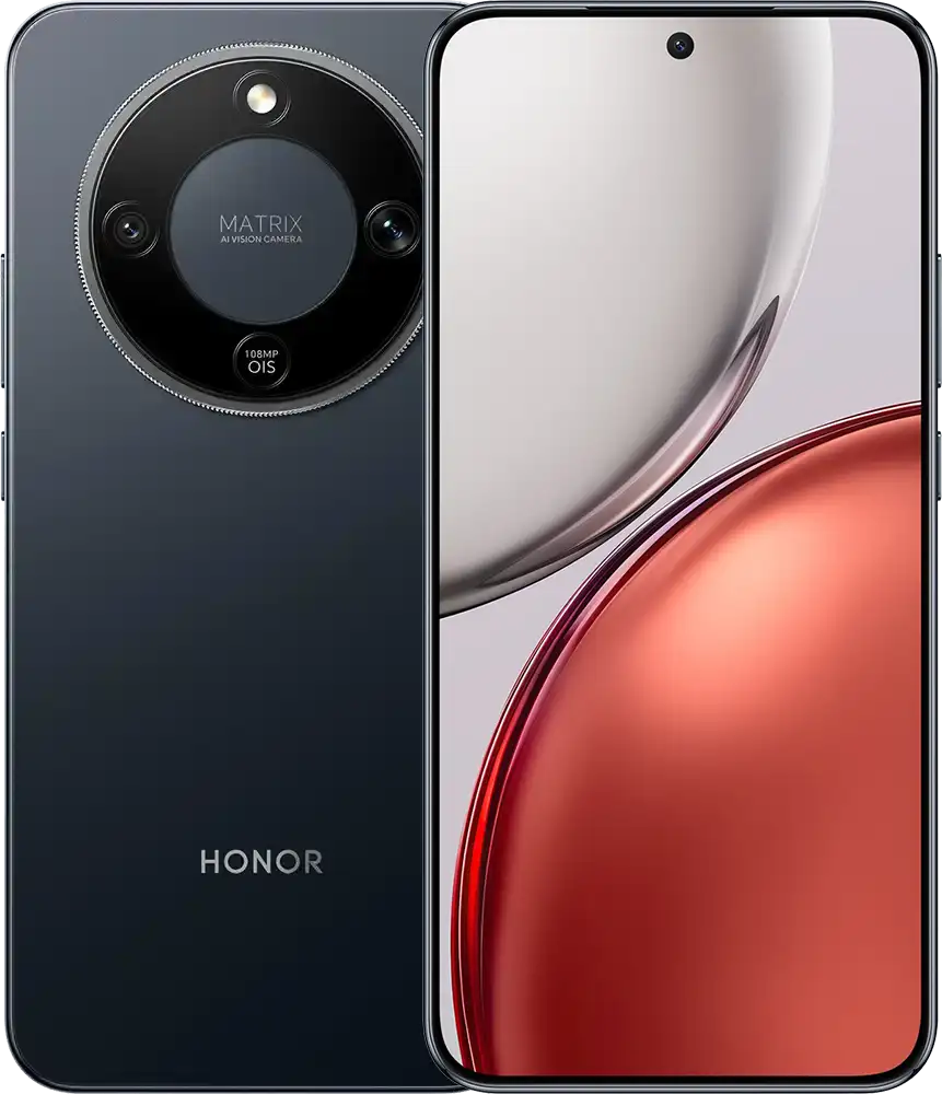 موبايل هونر X9D، ثنائي الشريحة، ذاكرة داخلية 256 جيجابايت، رامات 12 جيجابايت، شبكة الجيل الخامس، أسود