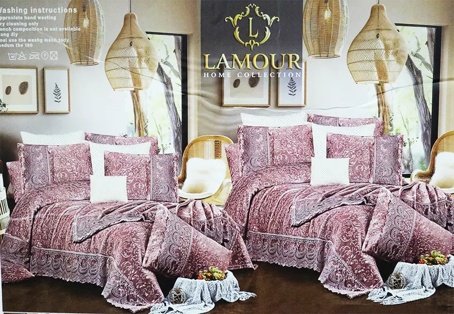 Ronza Bear Plush Baby Bedspread Set, 6 Pieces, Size 180X240, Assorted Colors