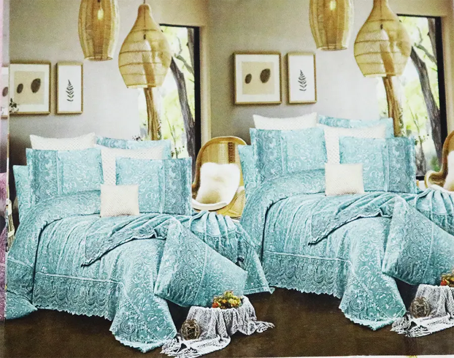 Ronza Bear Plush Baby Bedspread Set, 6 Pieces, Size 180X240, Assorted Colors